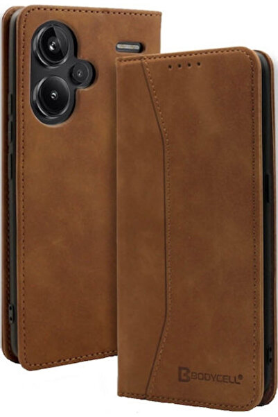 Other Θήκη Bodycell από Συνθετικό Δέρμα / Δέρμα Καφέ (Redmi Note 13 Pro+) Κωδ...