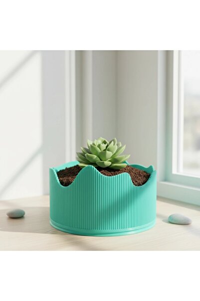 OEM Ghiveci Decorativ Modern Cu Margine Ondulata Suport Plante Interior