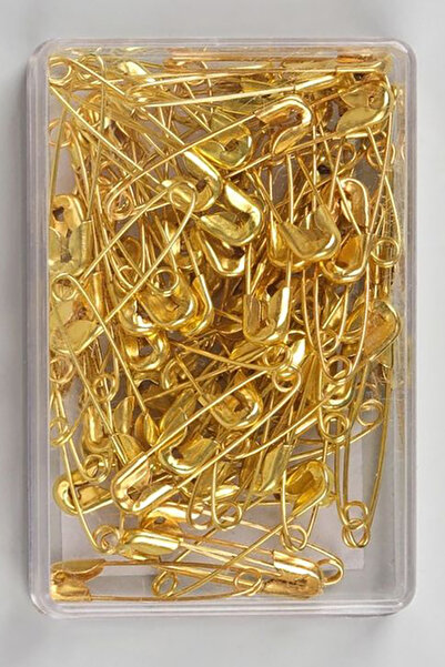 BaGiva Mini Çatal Iğne 100 Adet 2 Cm Çengelli Gold Renk Iğne