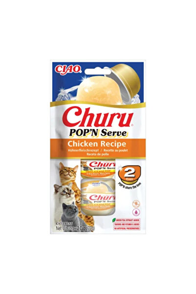 Inaba Ciao Churu Cat Pop 'n Serve Пилешки лакомства за котки 4 x 14 г