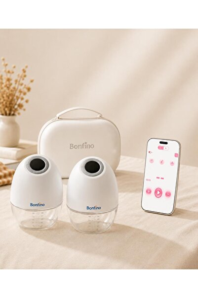 Bonfino Breast Pumps With Case, Adjustable Suction Levels, Quiet Operation, S...