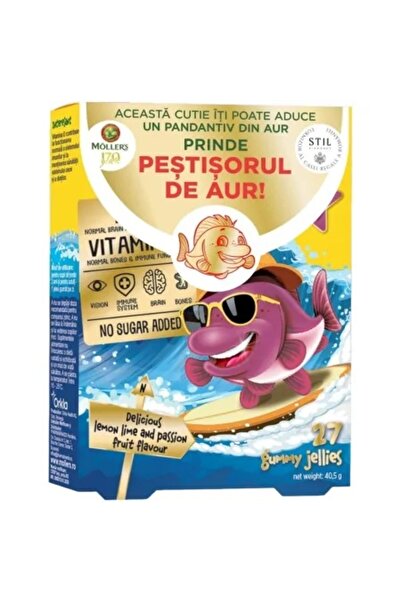 Secom Pestisori gumati cu Omega-3 si aroma de lamaie verde si fructul pasiuni...
