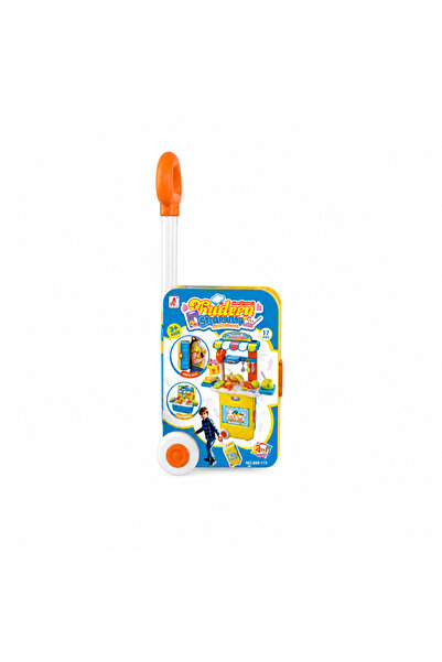 Generic Toy Kitchen Utensils Bag with Trolley for Children