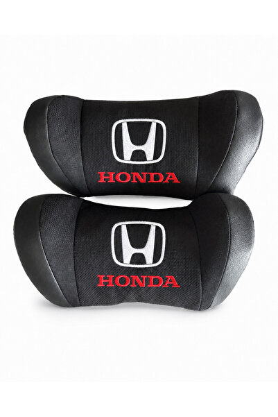 Honda Logolu Oto Boyun Yastığı 2’li Set Siyah Araç Boyun Desteği