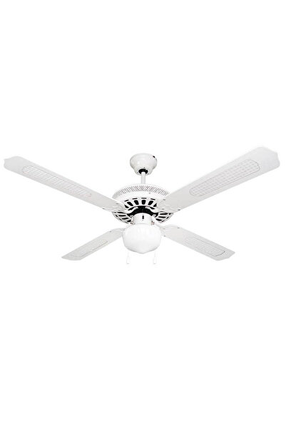 Generic Lineme Ανεμιστήρας οροφής 60W με 1 φως E27, Φ130cm, Λευκός