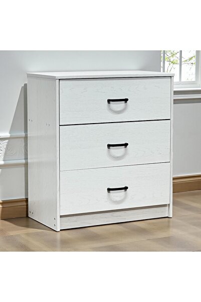 Kreslo Modern Wood Drawer Unit (3 Wide Drawers) - Perfect Size for Smart Orga...