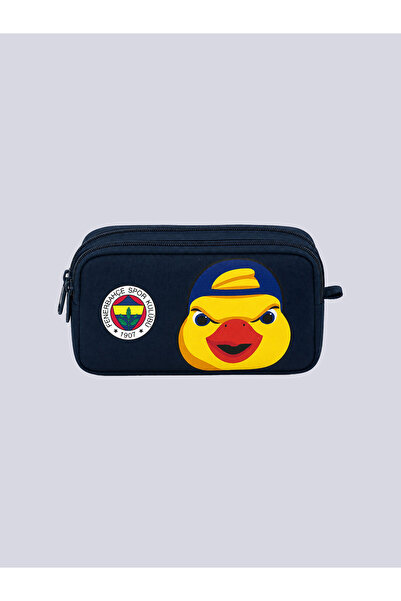 Fenerbahçe Lisanslı Yellow Karakterli Kalemlik - Lacivert 2 Bölmeli Kalem Çan...