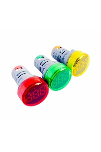 Universal XVSL-22K 22mm VOLTMETRELİ LEDLİ SİNYAL LAMBASI (KIRMIZI) 24-550V