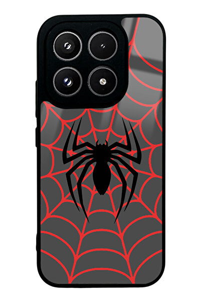Spoyi Xiaomi 17 Spider Tasarımlı Glossy Telefon Kılıfı