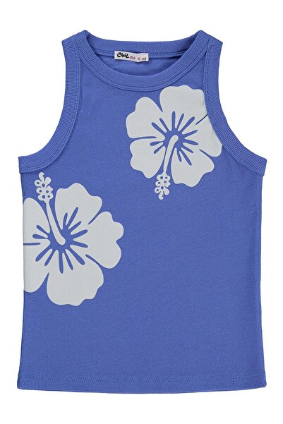 Civil Girls Hibiscus Flower Printed T-Shirt with Straps for 10-13 Years Old -...