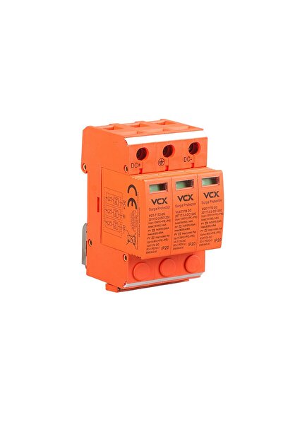 vcx Limitator de supratensiune fotovoltaic CC T1T2 3P, B+C 14kA 1200V