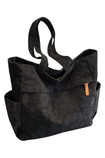 OEM Geantă de umăr, neagră, material sintetic, dimensiuni 30x10x30cm