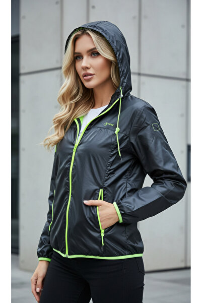 FORE SPORT Women's Black Hooded Sports Top-1651