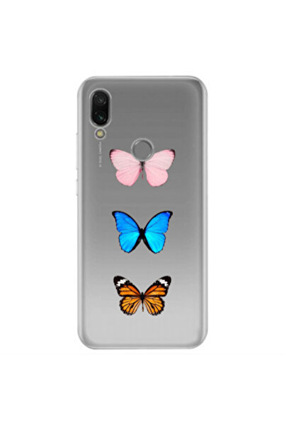 Other Xiaomi Redmi Note 7 Triple Butterfly Transparent Silicone TPU Θήκη