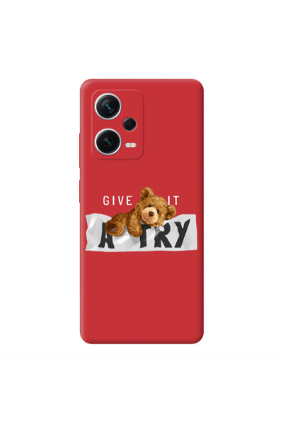 Other Xiaomi Poco X5 Give me Red Colored Silicone TPU Θήκη