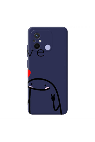 Other Xiaomi Redmi 12C Love 2 Dark blue Colored Silicone TPU Θήκη
