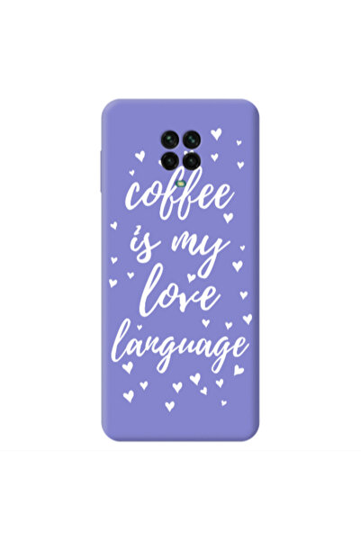 Other Xiaomi Redmi Note 9 Pro Coffe is my love language Purple Colored Silico...