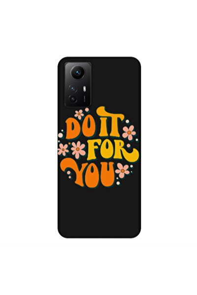 Other Xiaomi Redmi Note 12s Do it For You Black Colored Silicone TPU Θήκη