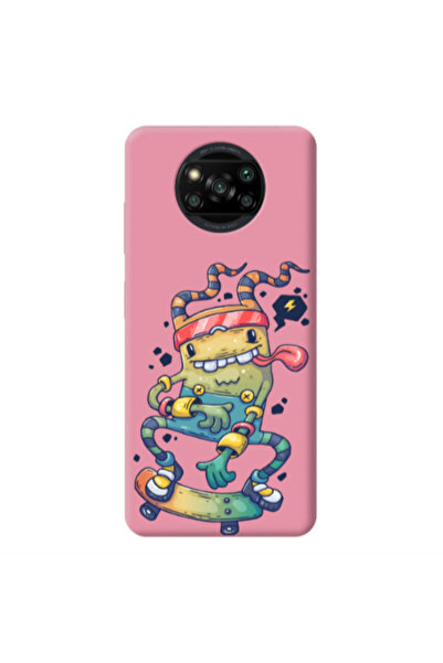 Other Xiaomi Poco X3 /X3 Pro Dangerous task Pink Colored Silicone TPU Θήκη