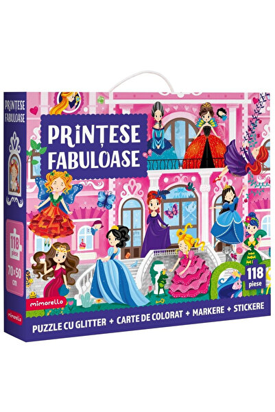 Mimorello Puzzle - Prințese Fabuloase, - Editura