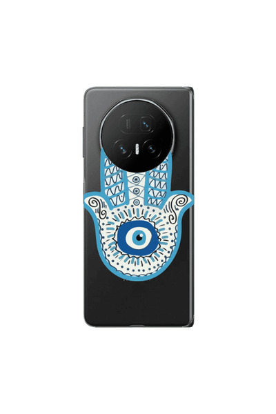 Other Honor Magic V5 Evil eye bead in hand Transparent Silicone TPU Θήκη