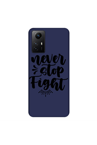 Other Xiaomi Redmi Note 12s Never stop fight Dark blue Colored Silicone TPU Θήκη