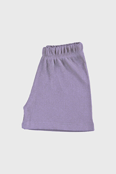 hepbaby Lila, Waffle Dokulu Şortlu Çocuk Takım HB23990