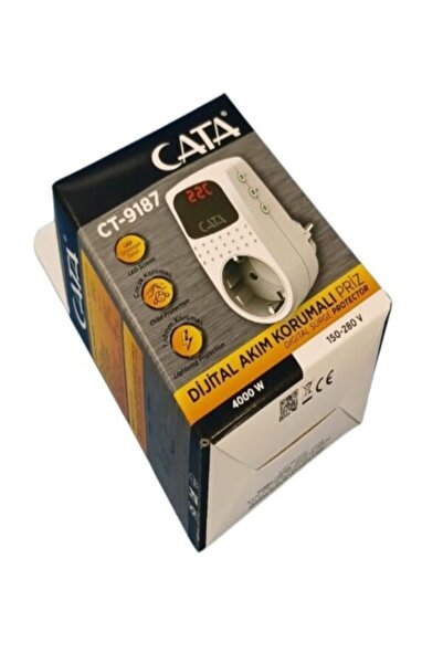 Cata Dijital Akım Korumalı Priz