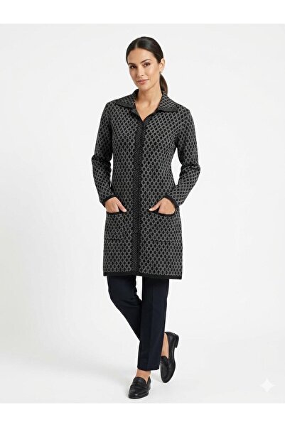 MADAM PARS Women's Classic Mother's Knitwear Cardigan with Pockets, Patterned...