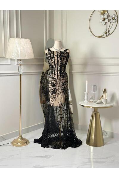 vanus fashion 7323-فستان سهره طويل