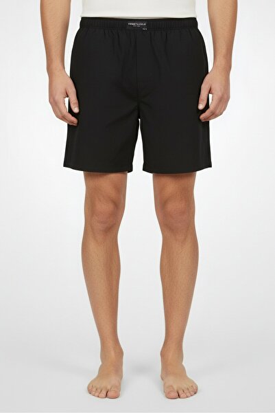 Kenneth Cole Men Brand Logo Boxer, Black