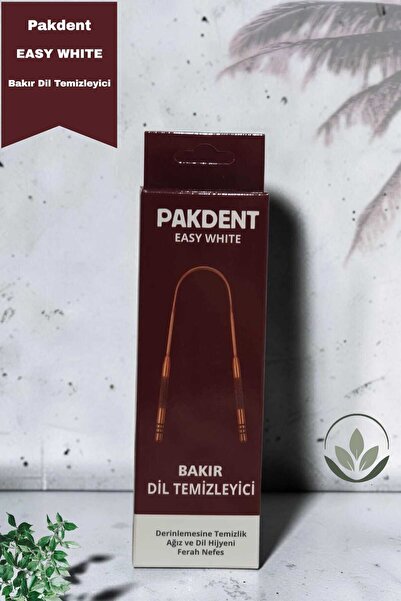 PAKDENT EASY WHİTE Bakır Dil Temizleyici – Ferah Nefes ve Etkili Dil Temizliği