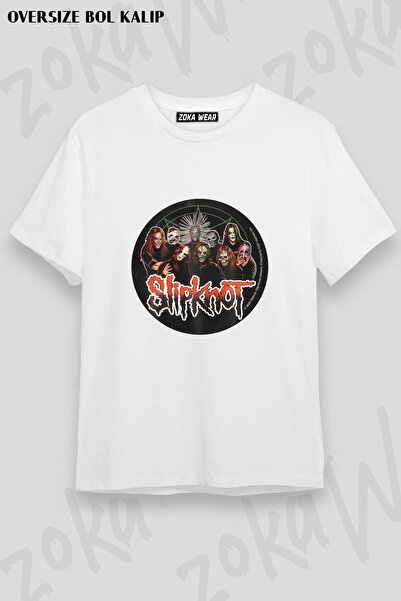 ZOKAWEAR Μπλουζάκι Unisex Loose Fit με στάμπα Slipknot v30