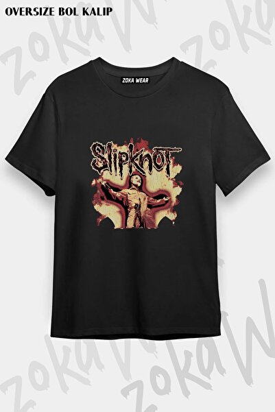 ZOKAWEAR Μπλουζάκι Unisex Loose Fit με στάμπα Slipknot v35