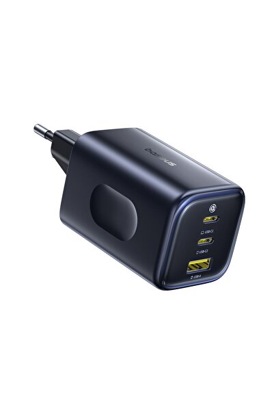 Baseus PicoGo AE11 Încărcător de perete GaN de 100W, 2x USB-C + USB-A, Negru
