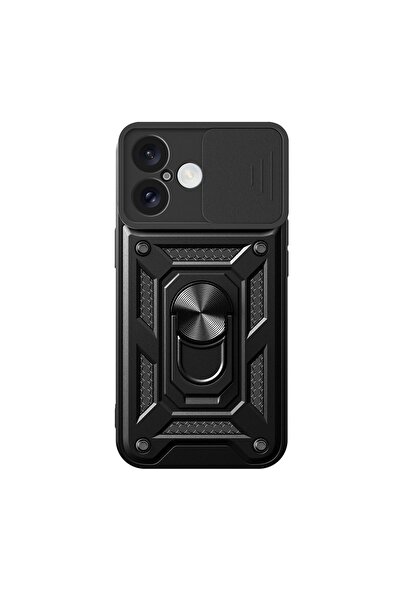 OEM Husă Hibridă Tip Armură CamShield pentru iPhone 16 Plus, Negru