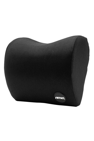 AMIO Perna pentru scaun auto cu prindere de tetiera, cu spuma memorie, neagra,