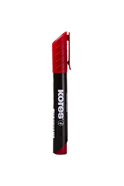 kores Marker roșu permanent cu vârf rotund de 3 mm