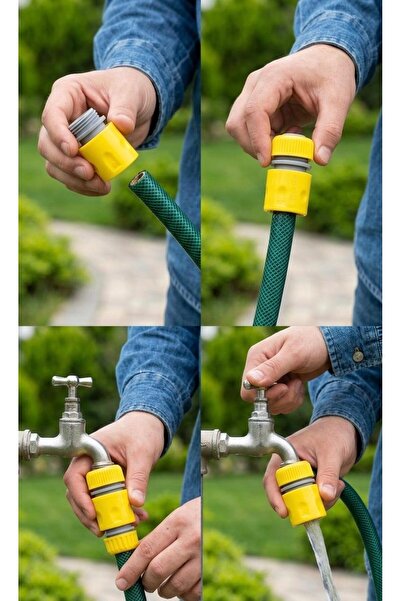 Baytec Bay-Tec Hortum Adaptörü 1/2 İnç Hızlı Bağlantı Aparatı Plastik Hortum ...