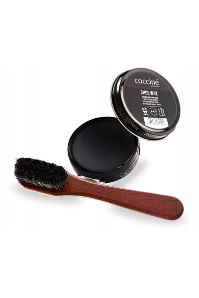 Coccine Set de ingrijire a incaltamintei, Coccine, pasta neagra cu perie, 40 ...