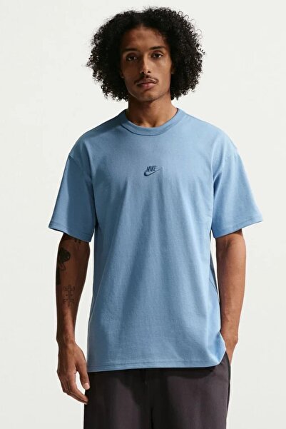 Nike Tricou bărbătesc NSW Premium, croială lejeră, decolteu rotund, din bumba...