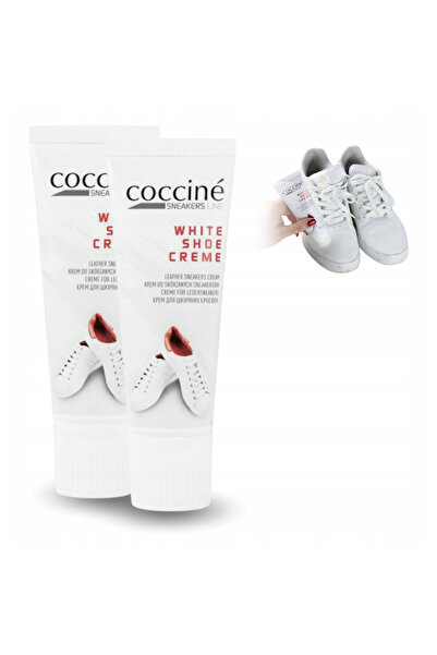 Coccine Crema de ingrijire pentru adidasi, Coccine, 2x crema alba pentru adid...