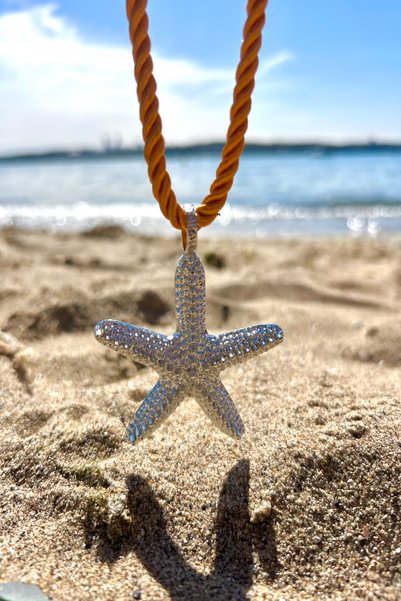 SEHERDEN Starfish Themed Summer/Beach Women's Necklace - Adjustable (28cm + 7 cm)