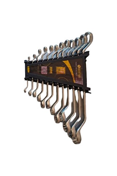 Master Set 12 chei inelare cu cot BigMaster, 6-32 mm, crom