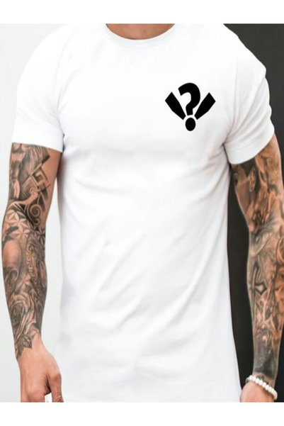 vorena White Printed Men's T-Shirt