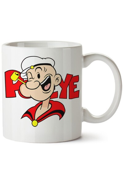 ET ERTAPASSAGE original creative designs Popeye Printed Porcelain Mug, Machin...
