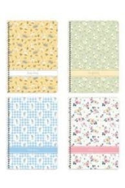 KESKİN COLOR Keskin A4 80-1 Drawing. Cardboard Cover Spiral Notebook-Doğa