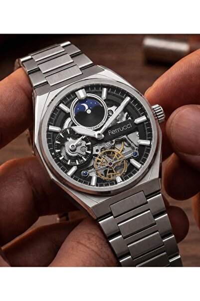 Ferrucci Automatic Steel Cord 3 Atm Water Resistant Special Design Men's Wris...