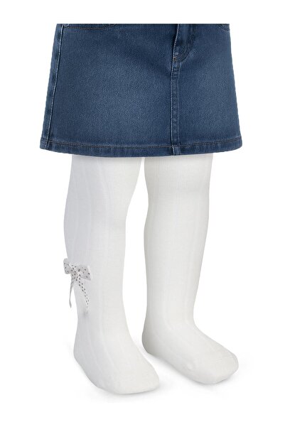 Civil Baby 6-Piece Baby Girl Tights with Derby Accessories - Ecru