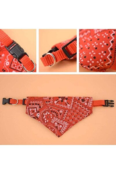 Mirfa Dog's Adjustable & Washable Bandana Triangular Scarf (Pack of 4)